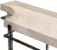 Century® Customizable Mesa Cortez Desert Tan Console Table with Black Iron Base -3