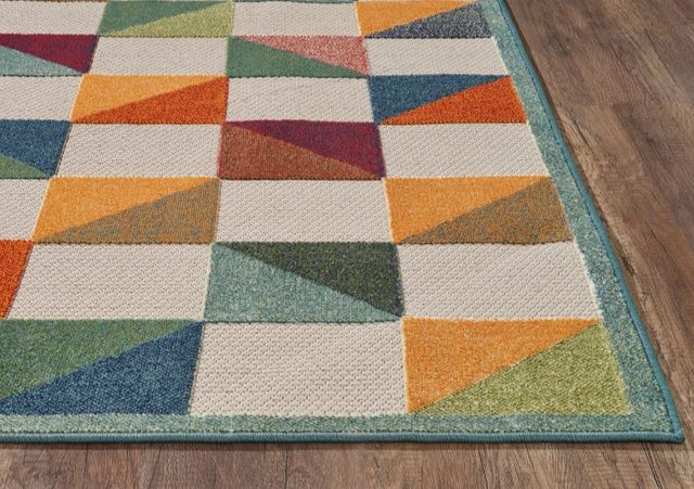 KAS Rugs Calla Ivory/Multi Scope 5'x7' Area Rug-1