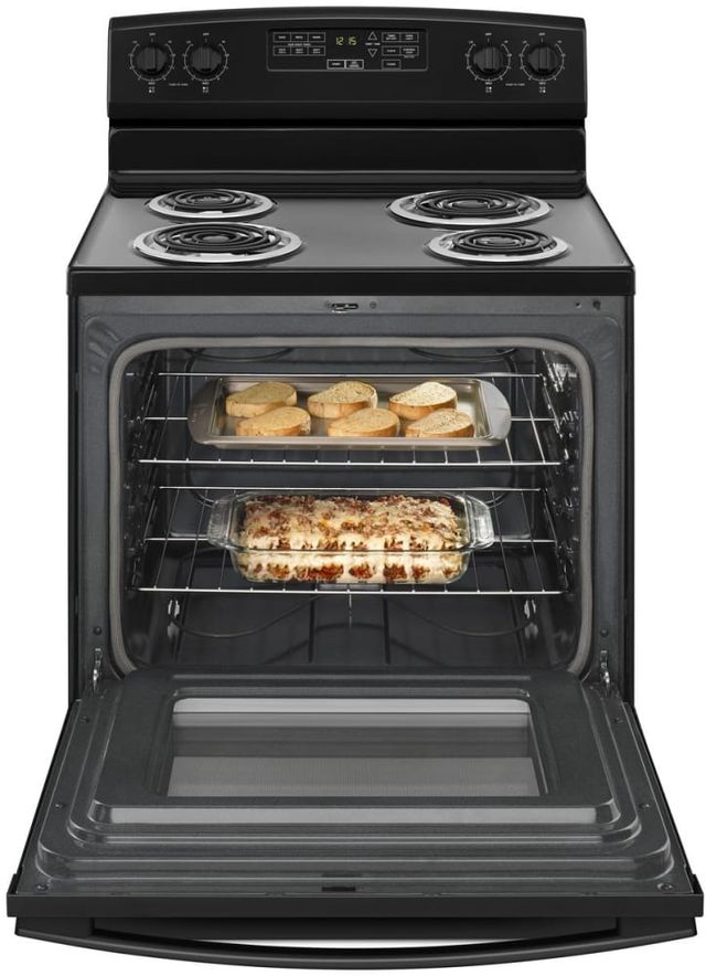 Amana® 30" Black Freestanding Coil Electric Range-2