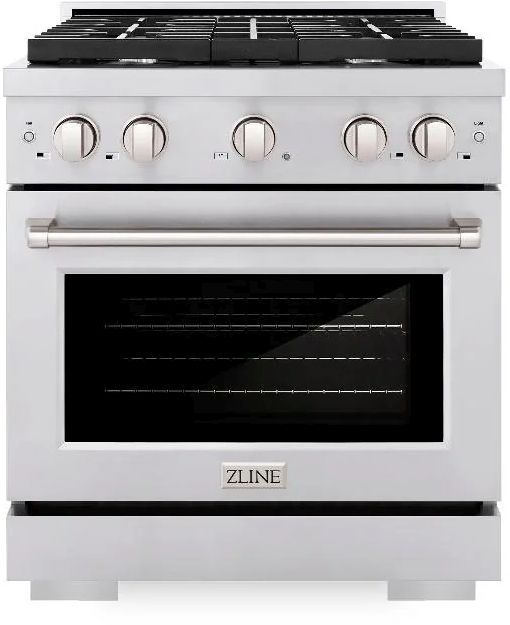 ZLINE Paramount 30" Stainless Steel Pro Style Dual Fuel Range-0