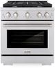 ZLINE Paramount 30" Stainless Steel Pro Style Dual Fuel Range-0