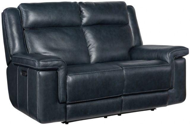 Hooker® Furniture MS Montel Cosmos Cobalt Lay Flat Power Reclining Loveseat with Power Headrest and Lumbar-0