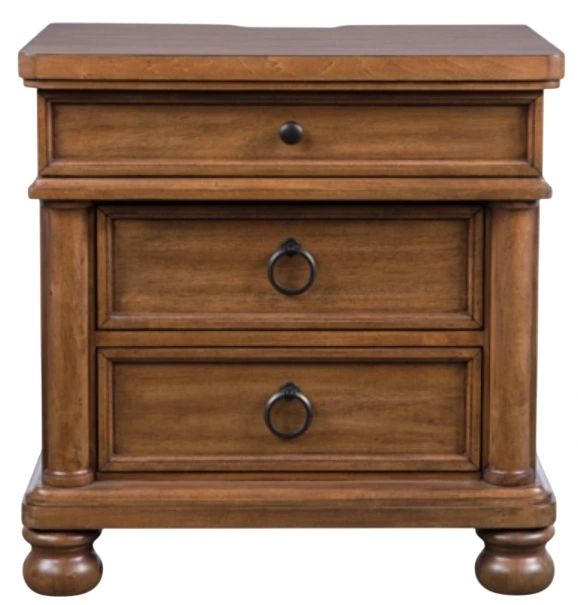 Signature Design by Ashley® Rowlenstown Brown 3-Drawer Nightstand-2