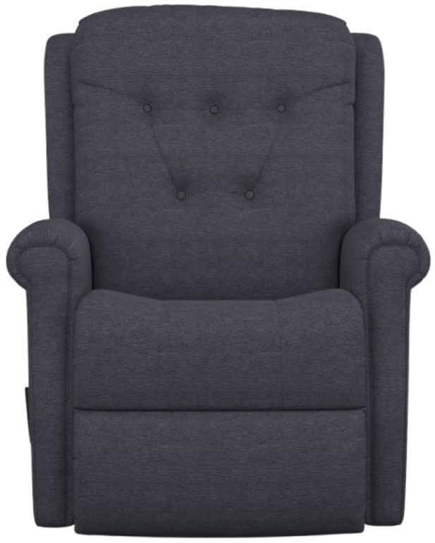 Flexsteel® Minnie Navy Manual Swivel Gliding Recliner-1
