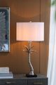 A & B Home Black/Silver Leaf Table Lamp-1