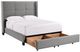 Diamond Sofa® Beverly Grey Eastern King Panel Bed with Footboard Storage-0
