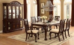 Mazin Furniture Norwich Dark Cherry Buffet & Hutch-1