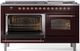 Ilve® Nostalgie II Series 60" Burgundy Pro Style Dual Fuel Range-2