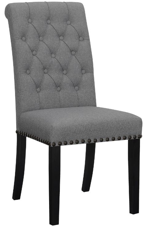Coaster® Sherry 5-Piece Gray/Rustic Espresso Dining Set-3