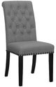 Coaster® Sherry 5-Piece Gray/Rustic Espresso Dining Set-3