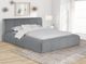 Coaster® Wilshire Gray Queen Upholstered Panel Bed-1