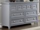 Furniture of America® Castlile Gray 56" Dresser-0