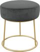 TOV Furniture by TOV Slashed Grey Nina Velvet Stool-0