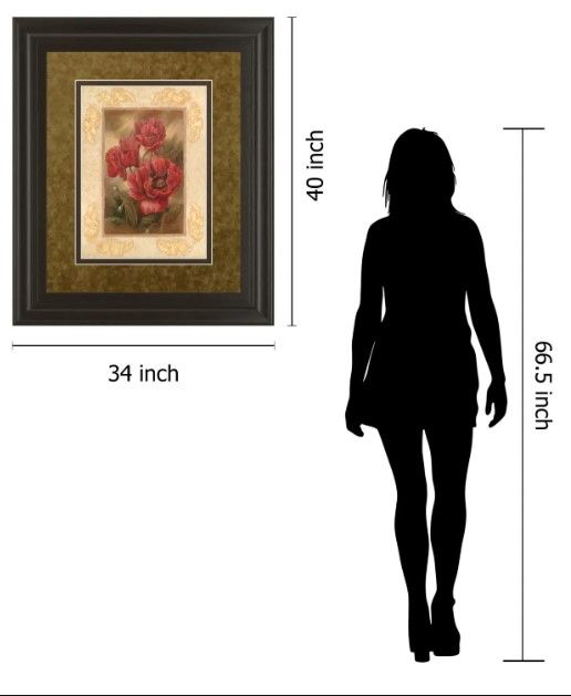 Classy Art Daphnes Poppies By Vivian Flasch Wall Art-3