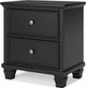 Signature Design by Ashley® Lanolee Black Nightstand-1
