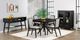 Handstone Tribeca Brushwork Maple 48x48 Single Pedestal Dining Table with 2x12" Leaves-1