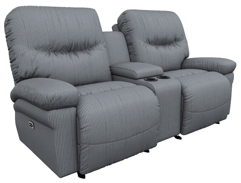 Best Home Furnishings Customizable Leya Power Space Saver Console Loveseat
