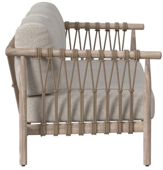 Classic Home Leo Taupe Fabric Outdoor Sofa -3