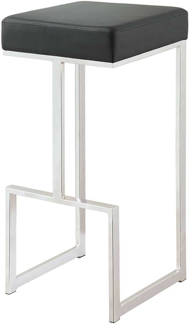 Coaster® Gervase Black/Chrome Square Bar Stool-3