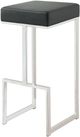 Coaster® Gervase Black/Chrome Square Bar Stool-3