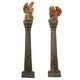 A & B Home 2-Piece Copper Sculptural Cherubs-0