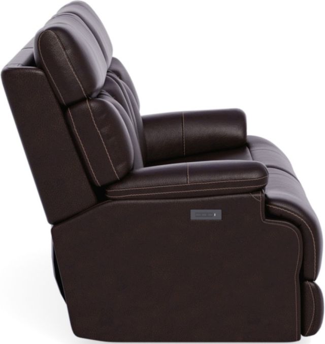 Flexsteel® Clive Brown Power Reclining Loveseat with Power Headrests and Lumbar-2
