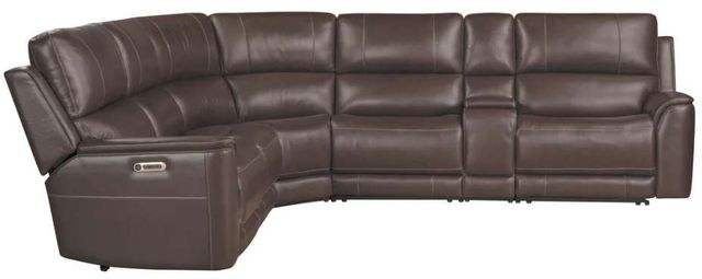 Parker House® Easton 6-Piece Steamboat Brown Power Reclining L-Shape Sectional-2