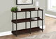 Monarch Specialties Inc. 48"L Espresso Console Table with Black Metal Frame -2