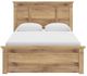 Signature Design by Ashley® Makidern Tan Queen Panel Bed with 2-Drawer Storage-3