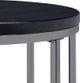 Elements International Ester Black Coffee Table with Chrome Base-1