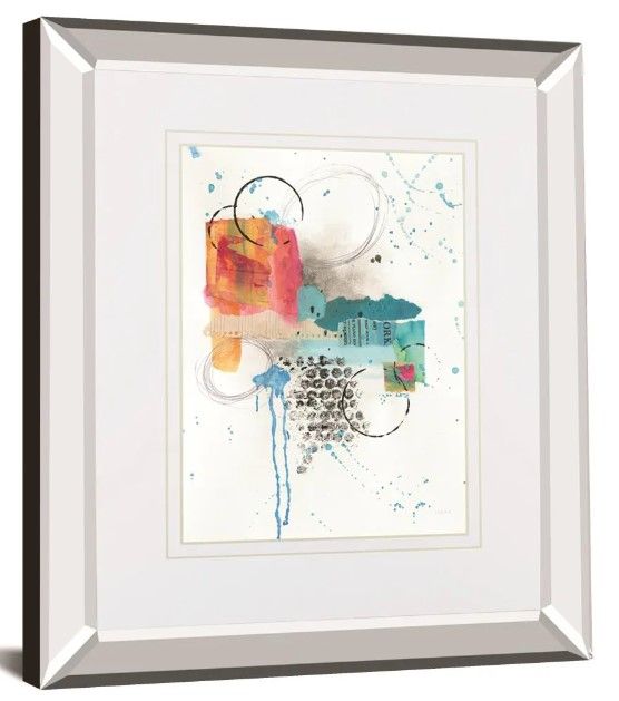 Classy Art Abstract Skyline I By Courtney Prahl Mirror Framed Wall Art-0