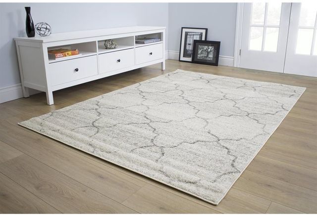 Kalora Interiors Focus White 3'11" x 5'7" Rug-1