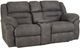HomeStretch Gambler Dark Shadow Manual Double Reclining Loveseat-0