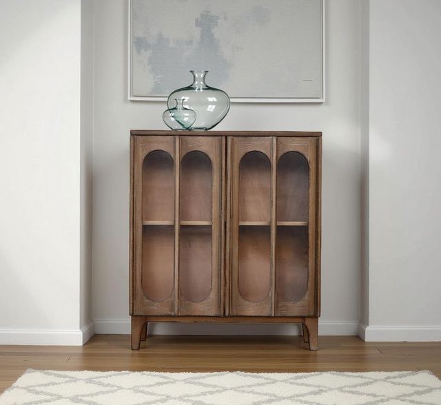 Nest Home Collections Wesley Antique Natural Accent Cabinet-1