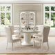 Michael Amini® La Marisia Creamy Pearl Round Dining Table-1