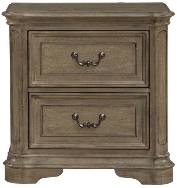 Liberty Furniture Magnolia Manor Weathered Bisque Nightstand-2
