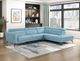 Homelegance® Giselle 2-Piece Blue Right-Arm Facing Sectional and Chaise-1