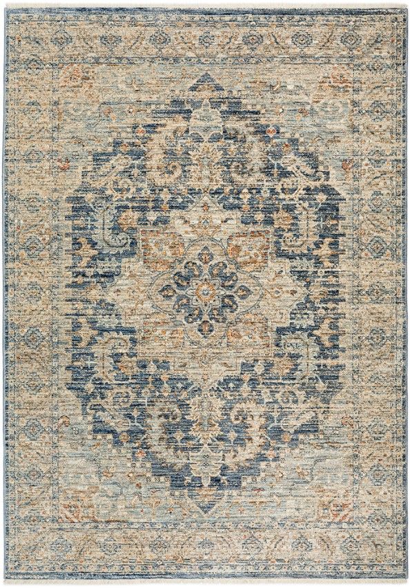 Dalyn™ Rug Company Bergama Navy 5'x8' Style 1 Area Rug-0