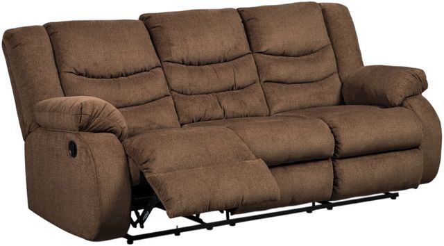 Signature Design by Ashley® Tulen Chocolate Reclining Sofa-0