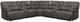 Parker House® Spartacus 7-Piece Haze Modular Power Reclining Sectional with Power Adjustable Headrests-0