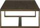 Signature Design by Ashley® Balintmore Warm Brown Coffee Table with Antique Gold Base-2