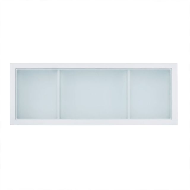 Elements International Amia White Complete Vanity with Lightbulbs-3