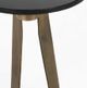 Classic Home Leyton Black Accent Table with Gold Base-3