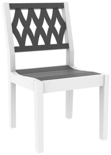 Seaside Casual Greenwich Dining Side Chair Diamond Back Style-0