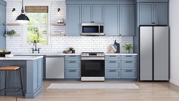 Samsung Bespoke 36 in. 28.0 Cu. Ft. Fingerprint Resistant Stainless Steel Side-by-Side Refrigerator