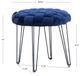 Powell® Scarlet Navy Round Ottoman Stool-2