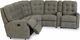 Flexsteel® Customizable Devon Gray Reclining Sectional-1