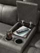 Signature Design by Ashley® Bleckley Anchor Power Reclining Loveseat with Console and Adjustable Headrest-4