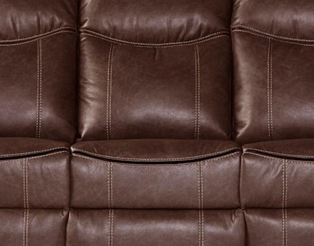 Hughes Furniture® 8692 Propaganda Rust Manual Reclining Sofa-1