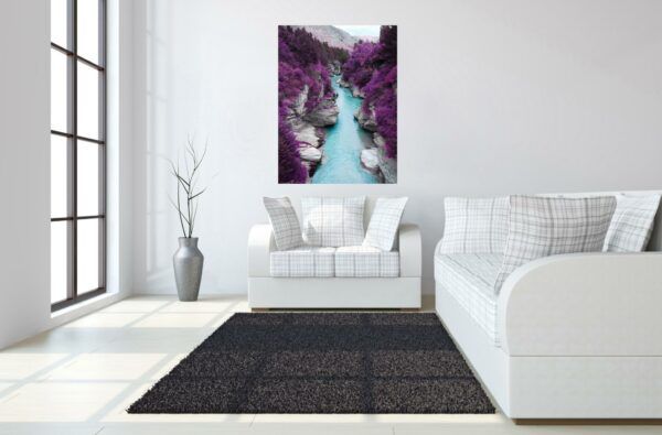 Classy Art Style 18 Floating Tempered Glass with Foil Wall Art-2